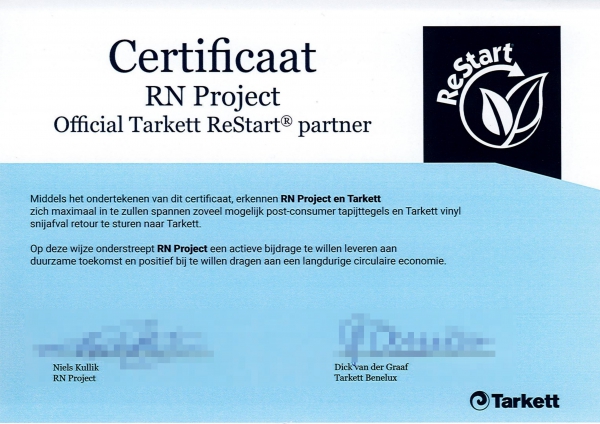RN Project B.V. Official Tarkett ReStart® partner