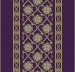 Forbo  Flotex Hospitality & Leisure - Floral 253203 - Chambord Border Prune